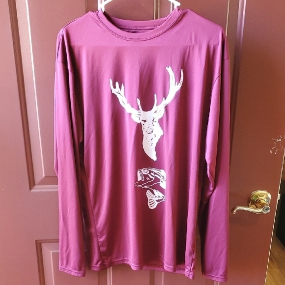 Women's Maroon Graphic Jersey - Picture 1 of 6